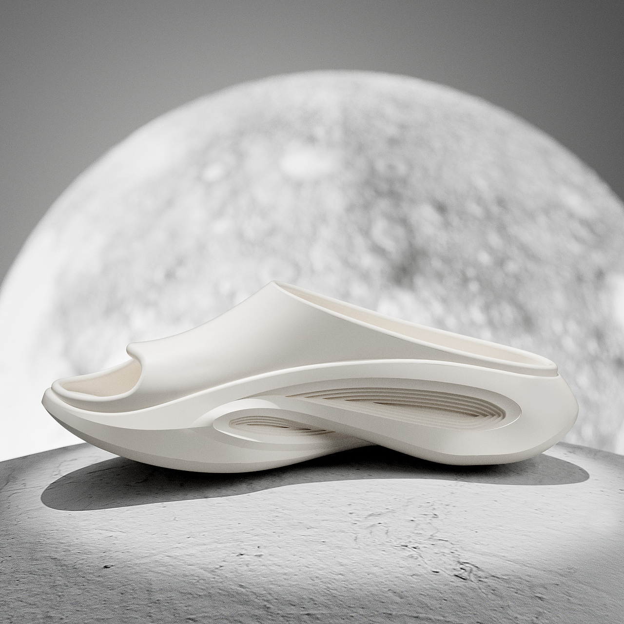 Whitehot运动拖鞋-产品渲染/主图渲染