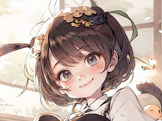 棕发精灵：动漫中的梦幻少女