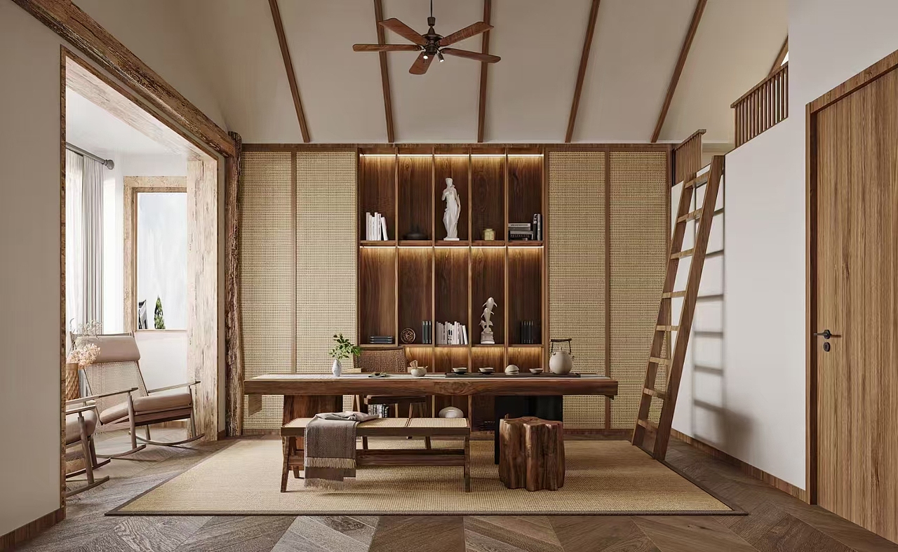 #原木侘寂风如果你也喜欢侘寂风，用质朴代替奢华