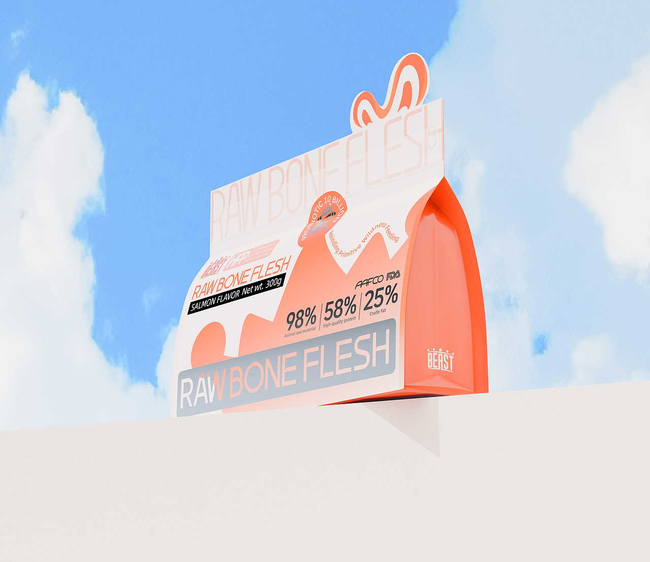 BEAST野兽宠物生骨肉冻干包装设计 ▏狗粮 ▏主粮