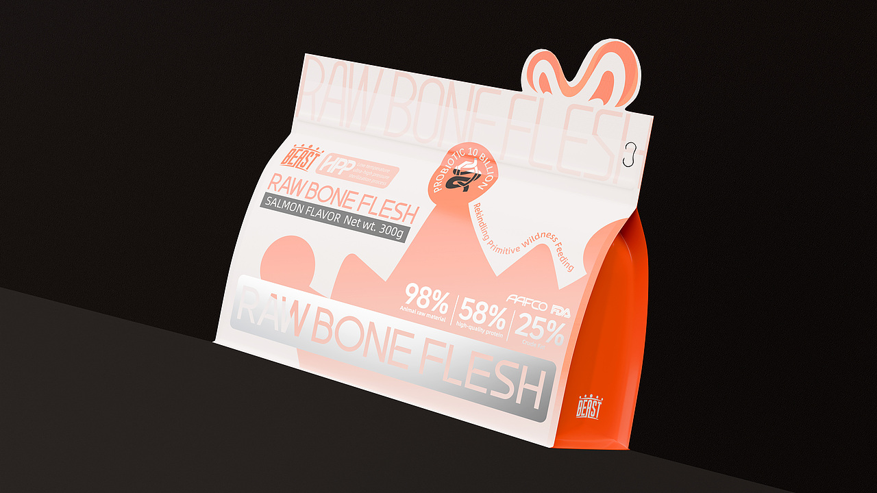 BEAST野兽宠物生骨肉冻干包装设计 ▏狗粮 ▏主粮