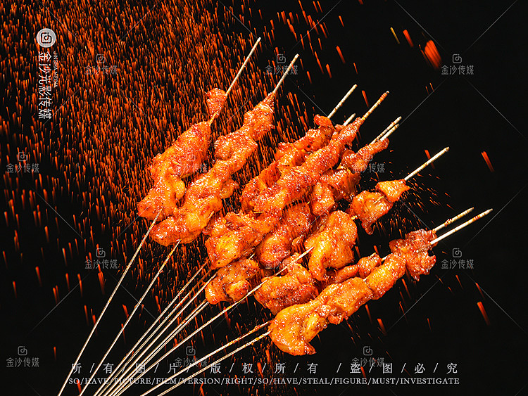 武汉美食拍摄|烧烤图片|夜市烧烤