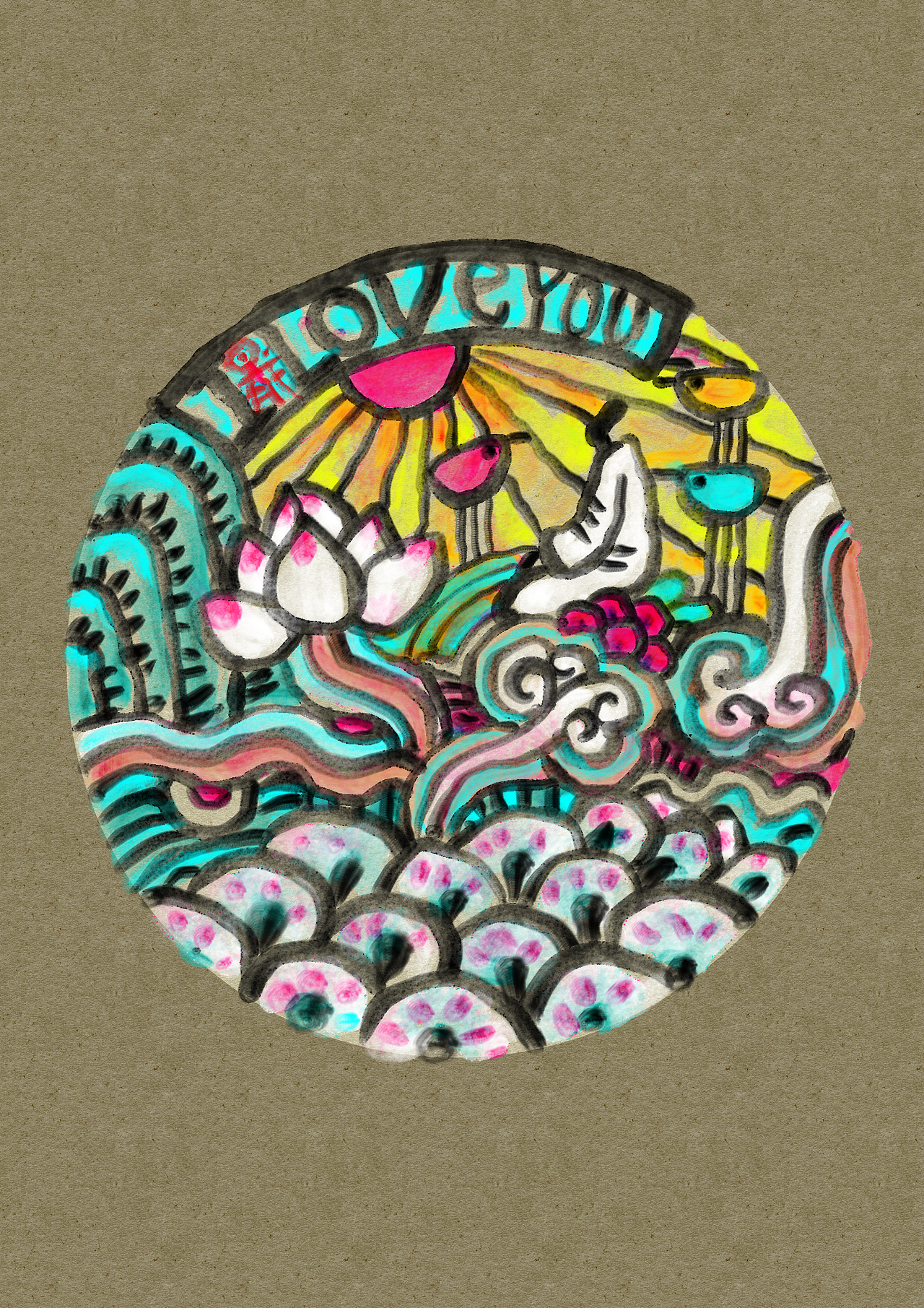 吉祥蝉画物语说