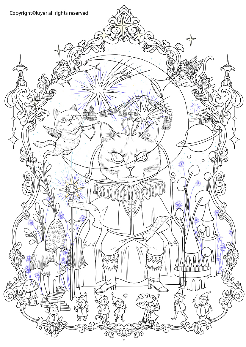 来自月球的猫（图ZMzc3MjkwNzA4） - 创作习作 - 站酷设计师鹭野luyer原创素材 - 站酷ZCOOL