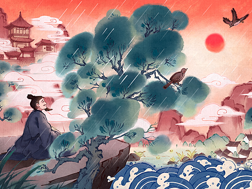 诗词绘画｜苏轼《浣溪沙·游蕲水清泉寺》