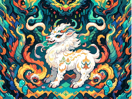 神兽白泽，像素的魅力