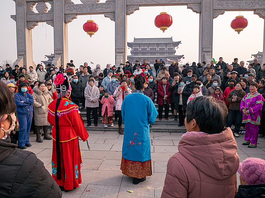 正月初一的魏祠公园