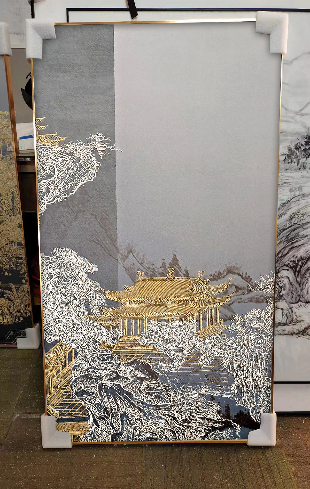 UV立体肌理画实拍效果