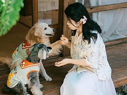 日式庭園人寵寫真