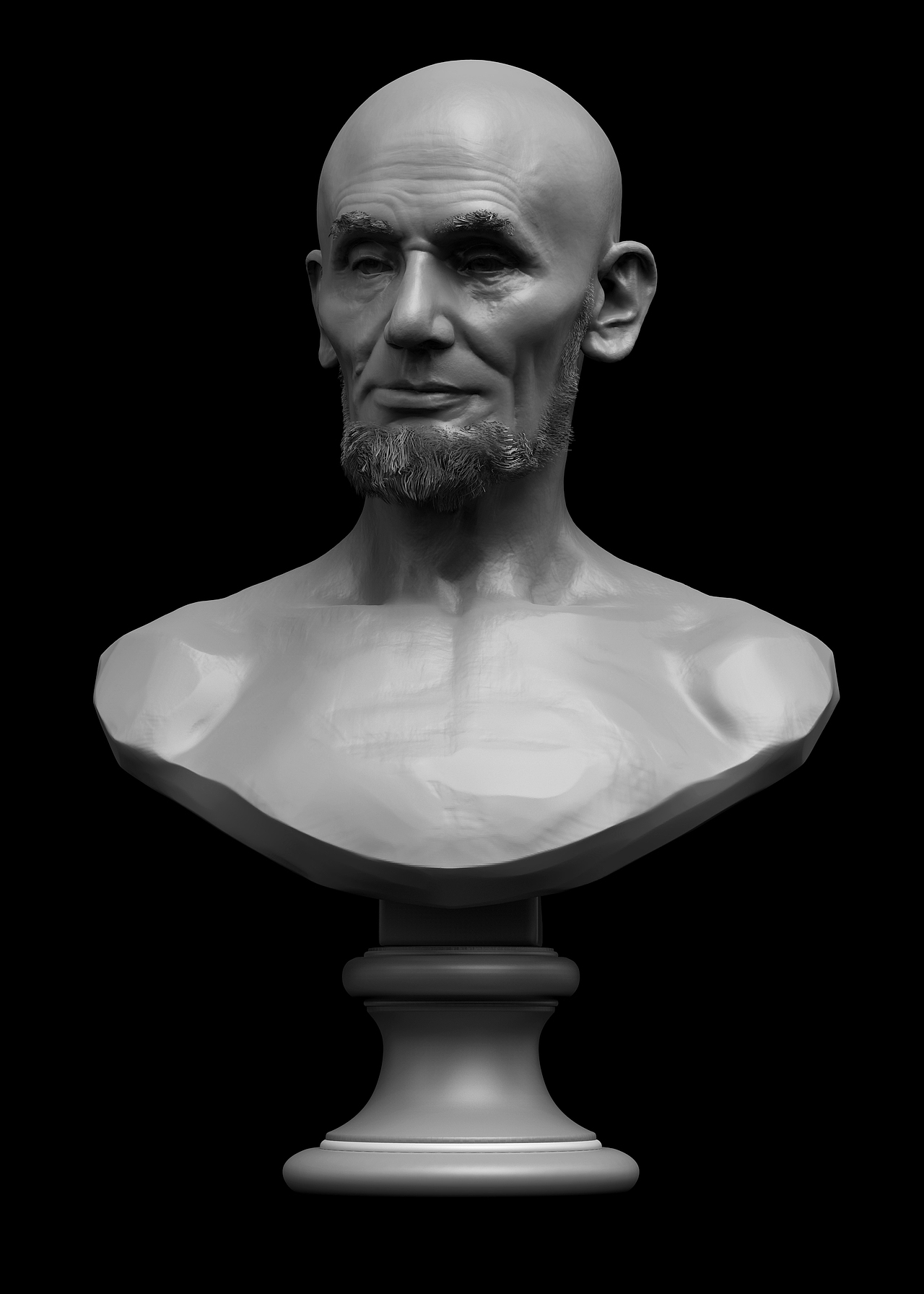 Abraham Lincoln人物写实ZBrush建模（图ZMzc3MzMxMDMy） - 人物/生物 - 站酷设计师shonenProgram原创素材 - 站酷ZCOOL