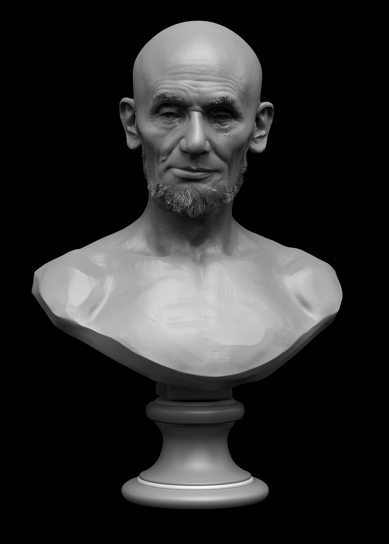 Abraham Lincoln人物写实ZBrush建模（图ZMzc3MzMxMDI0） - 人物/生物 - 站酷设计师shonenProgram原创素材 - 站酷ZCOOL