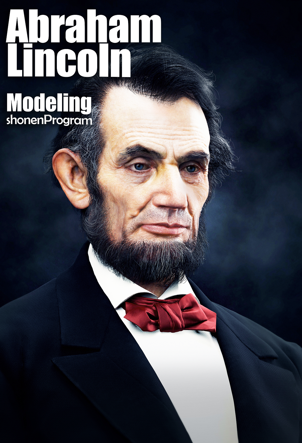 Abraham Lincoln人物写实ZBrush建模（图ZMzc3MzMxMDAw） - 人物/生物 - 站酷设计师shonenProgram原创素材 - 站酷ZCOOL