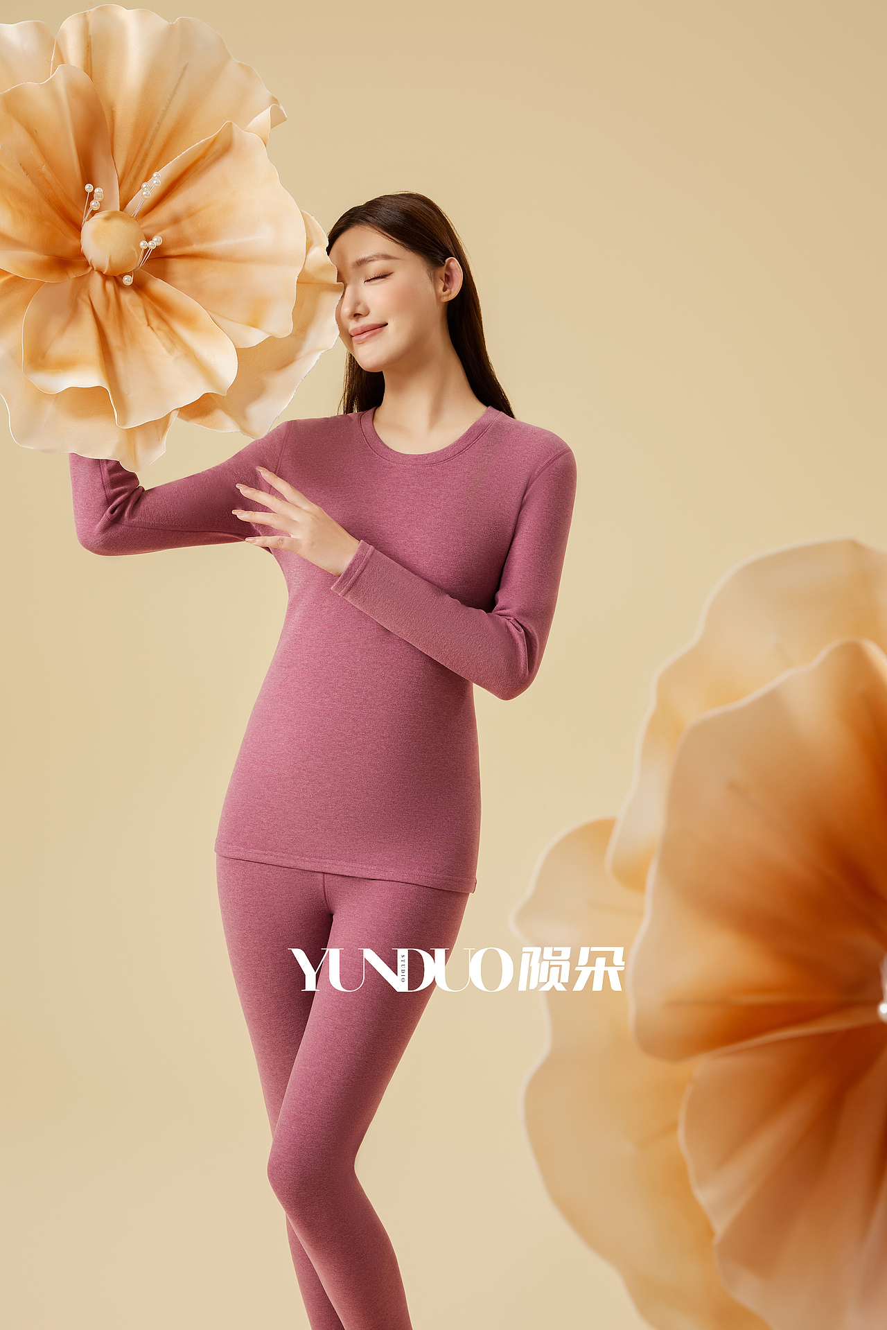 保暖内衣 内衣套装 创意场景棚拍案例