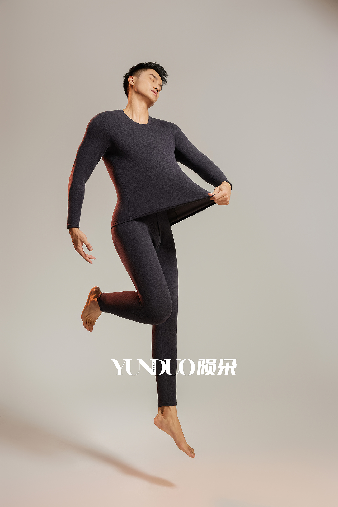 保暖形象片 保暖内衣情侣保暖秋衣秋裤拍摄案例
