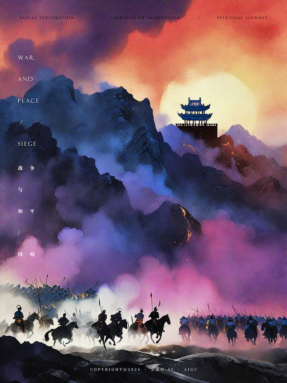 古代战争-海报插画
