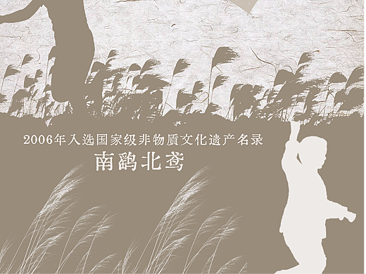 南通非遗海报——蓝印花布，板鹞风筝
