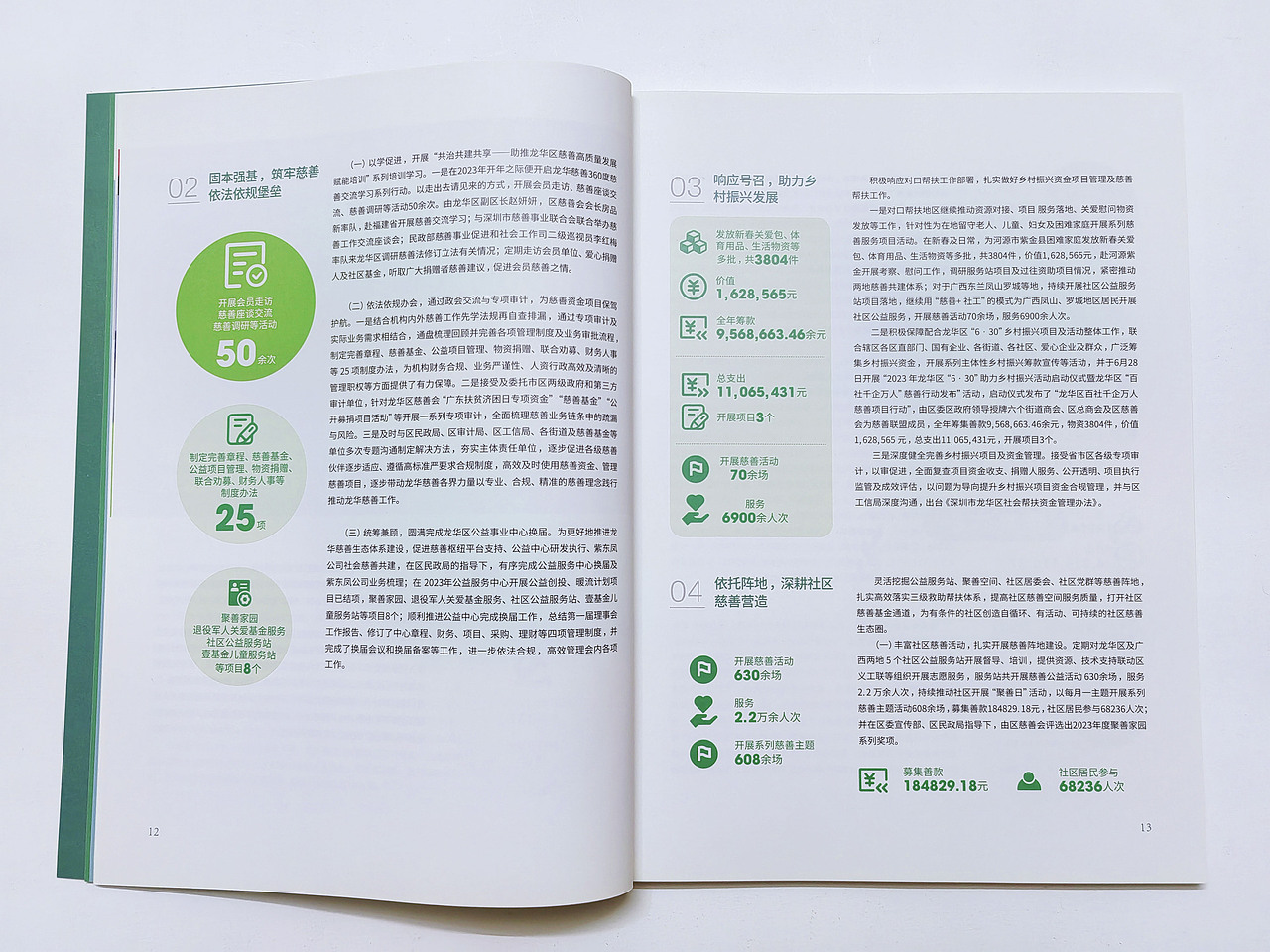 慈善会年报 宣传册设计 年报设计 政企画册 政府文化