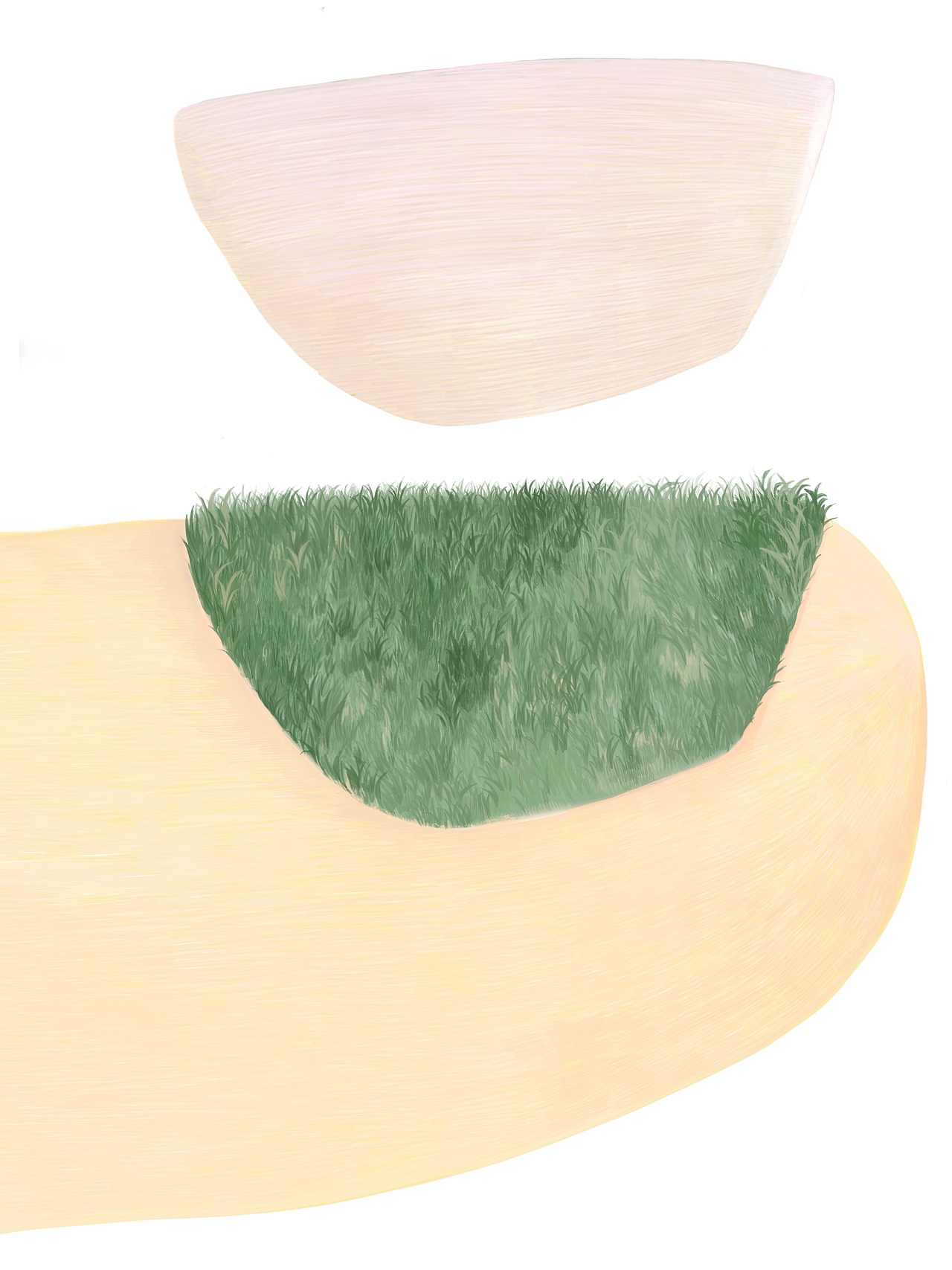 指甲盖打开里面有片草。