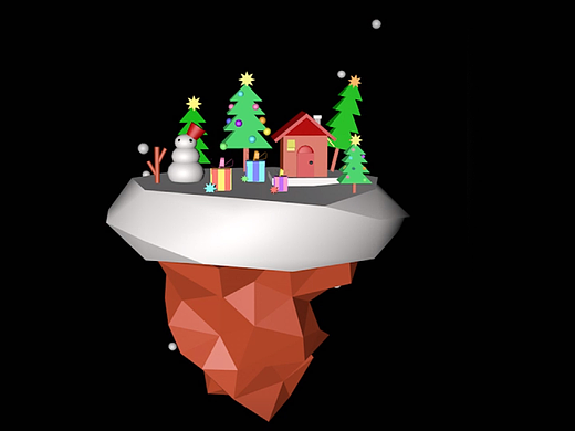 C4D作品—圣誕島嶼（個人主頁-ZNzA0MjgxNDA=） - 場景 - 站酷設(shè)計(jì)師芋泥仔原創(chuàng)素材 - 站酷ZCOOL