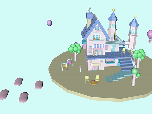 C4D作品—場景搭建（個人主頁-ZNzA0MjgxOTY=） - 場景 - 站酷設(shè)計(jì)師芋泥仔原創(chuàng)素材 - 站酷ZCOOL