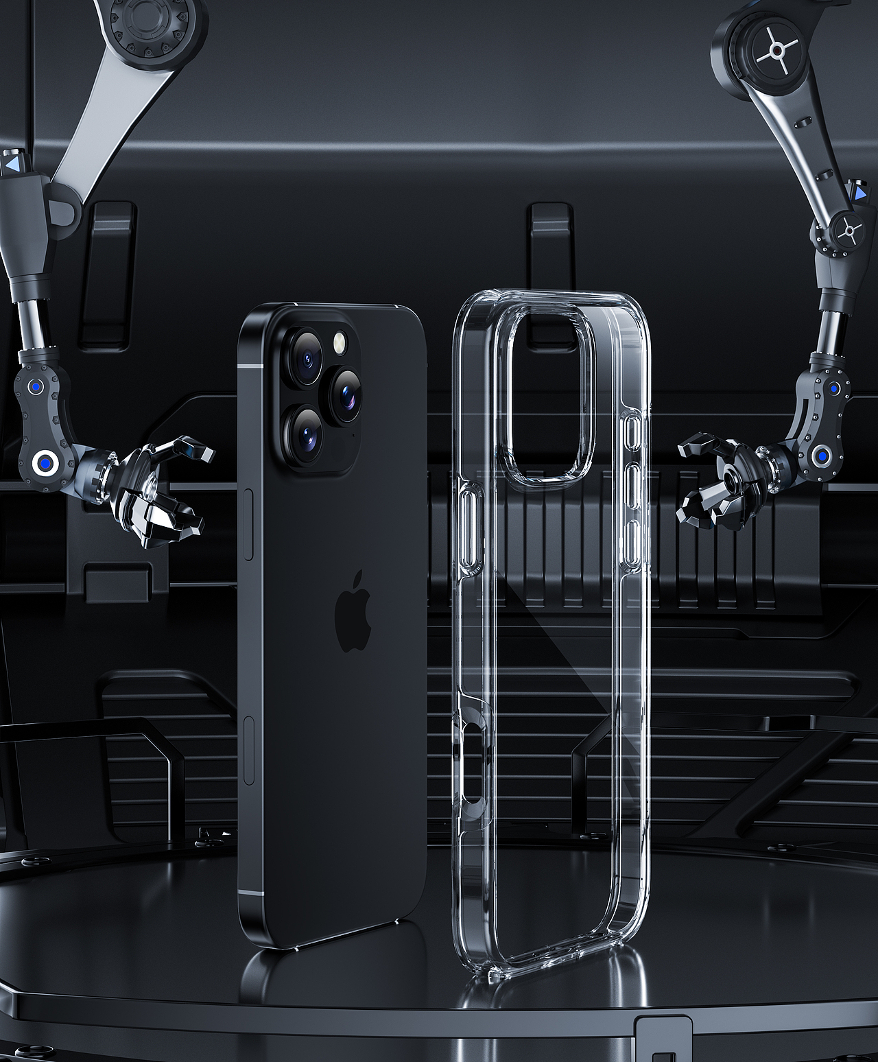 透明壳-手机壳渲染