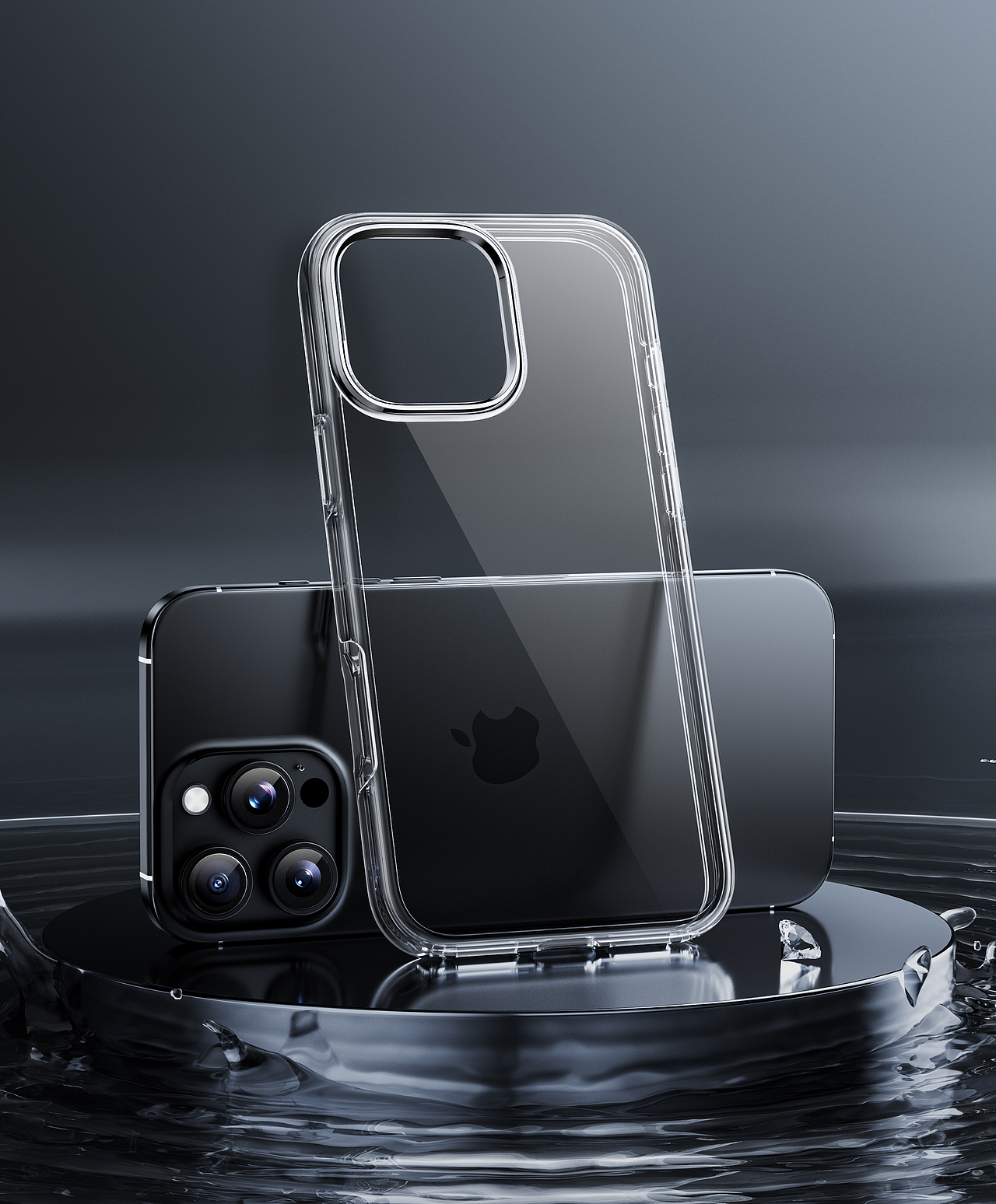 透明壳-手机壳渲染