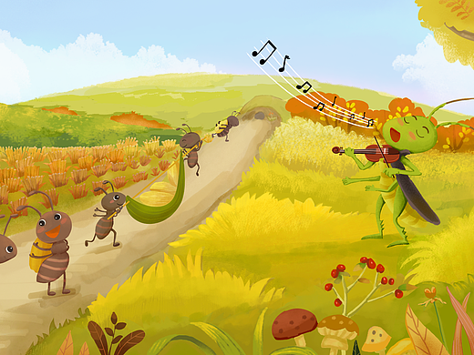 今年画的一套绘本