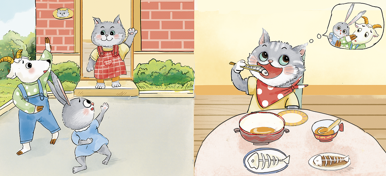 今年画的一套绘本（图ZMzc3MzYwMTY0） - 绘本 - 站酷设计师曾嘉和尚尚原创素材 - 站酷ZCOOL