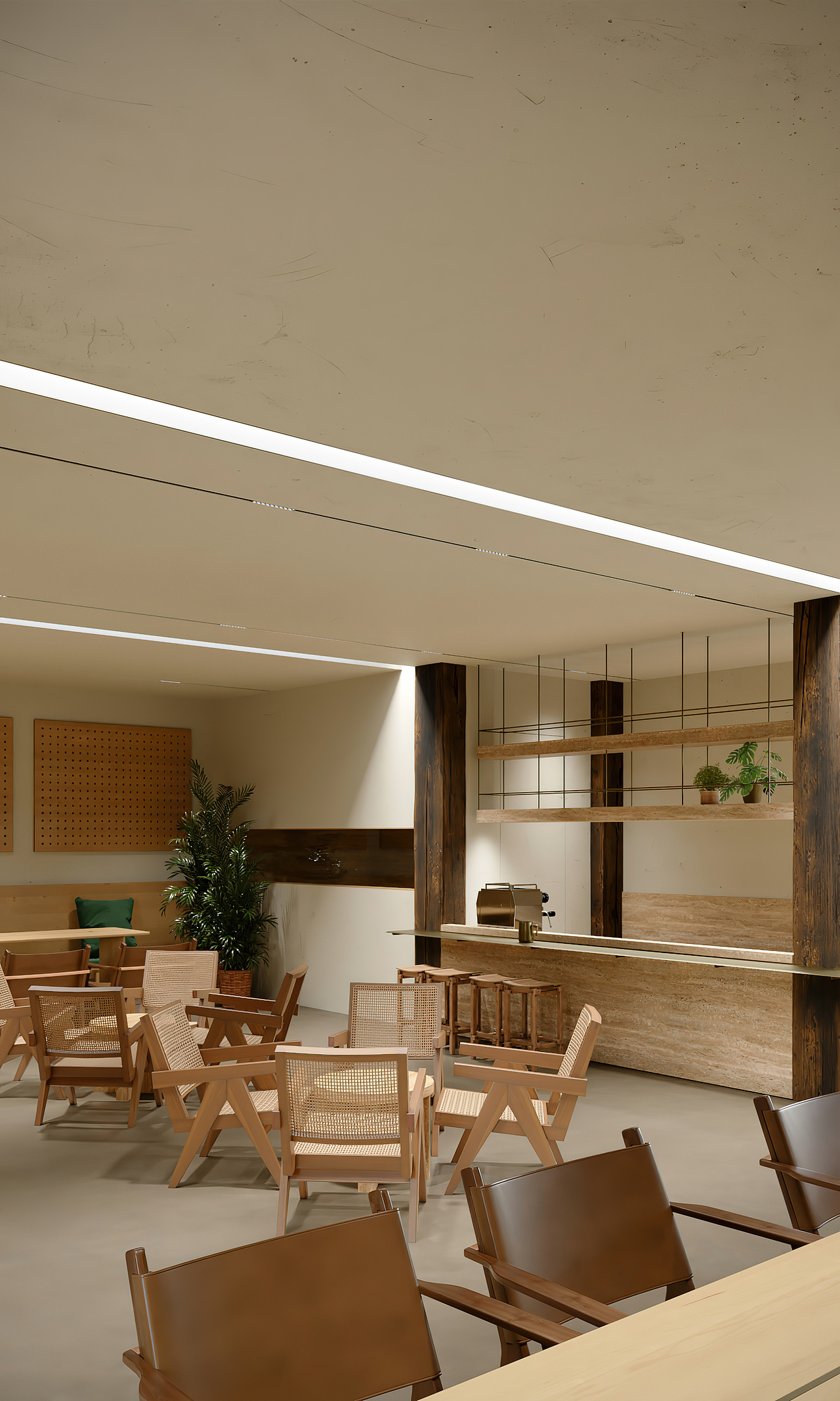 餐饮店设计|原木风简单装修可适应任何时代