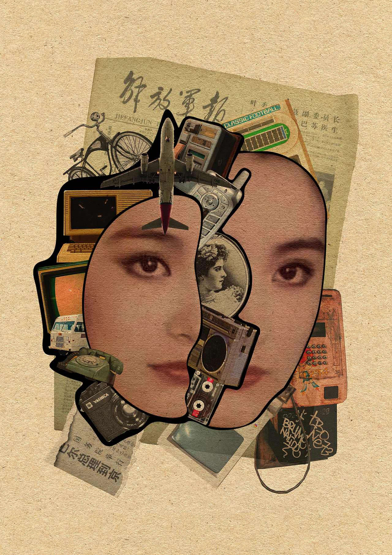 7080年代拼贴设计（图ZMzc3Mzc5MDI4） - 图案 - 站酷设计师疯狗王原创素材 - 站酷ZCOOL