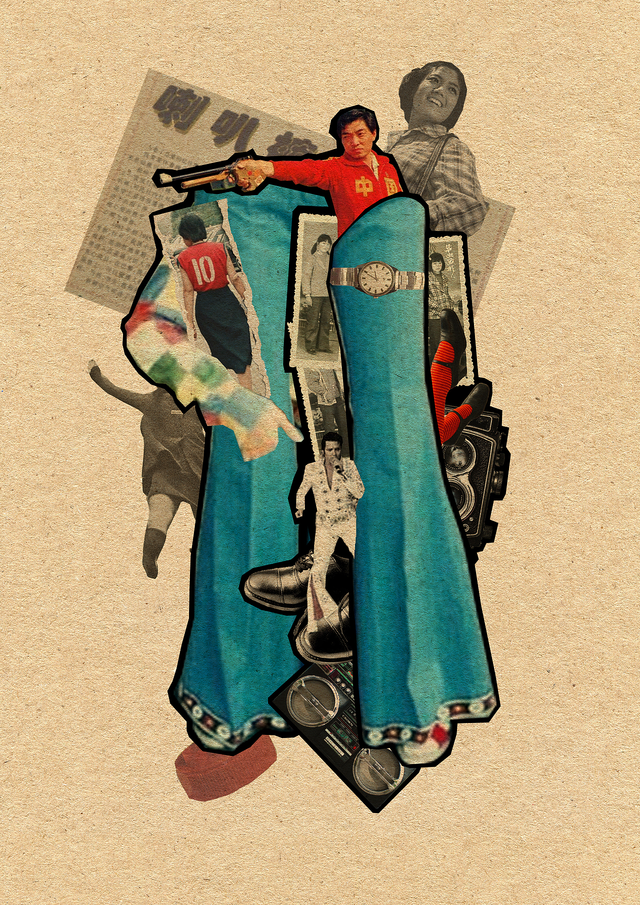 7080年代拼贴设计（图ZMzc3Mzc5MDMy） - 图案 - 站酷设计师疯狗王原创素材 - 站酷ZCOOL