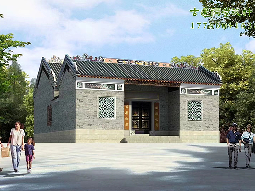 祠堂设计效果图：传统与现代的完美融合 
