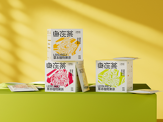 原创包装设计I草本植物果茶——自在茶包装设计