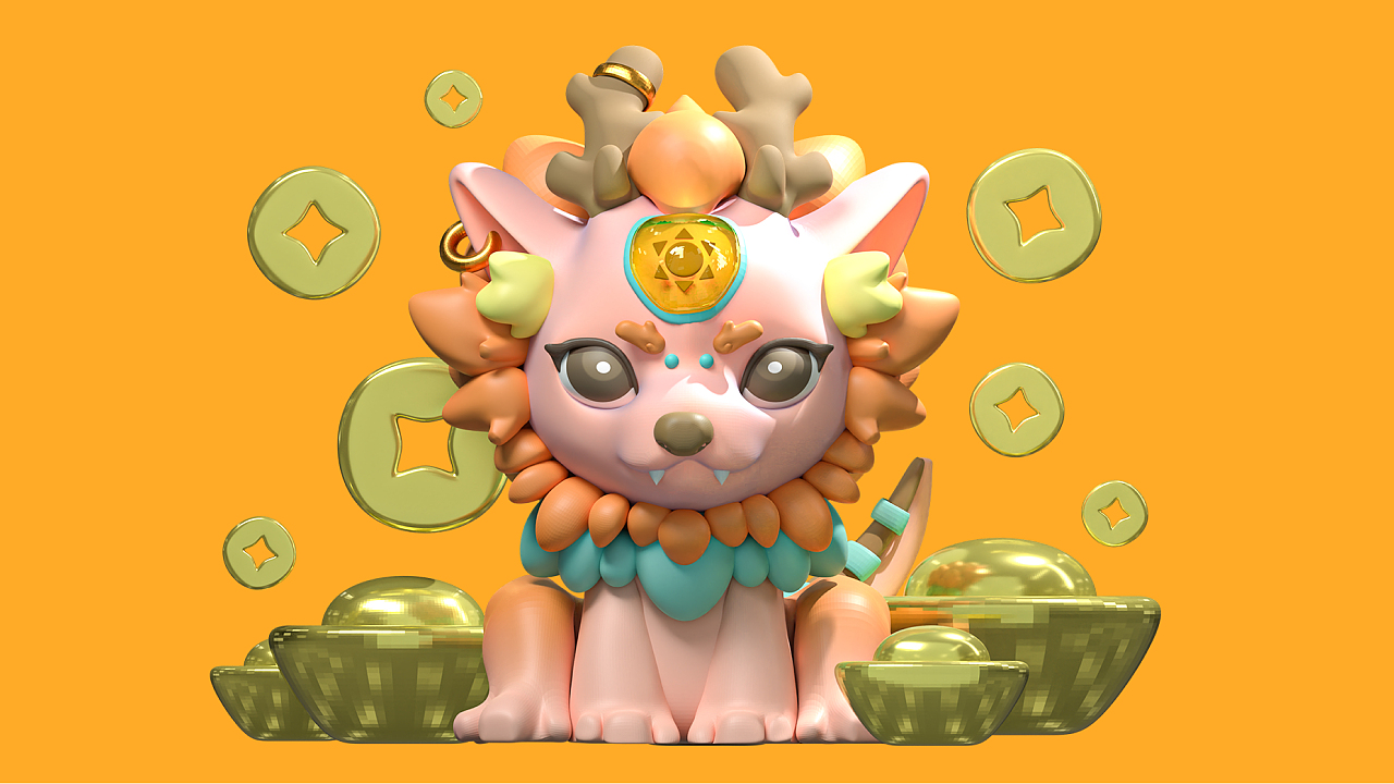 白泽IP形象设计——白四和