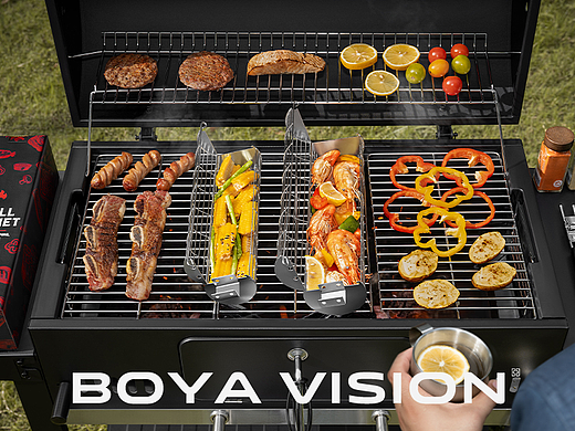 跨境独立站户外用品摄影 ｜烧烤筒 食物翻烤筒 X BOYA