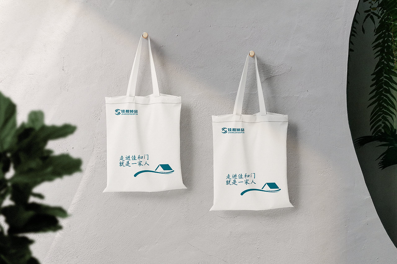 公司产品包装和两个袋子