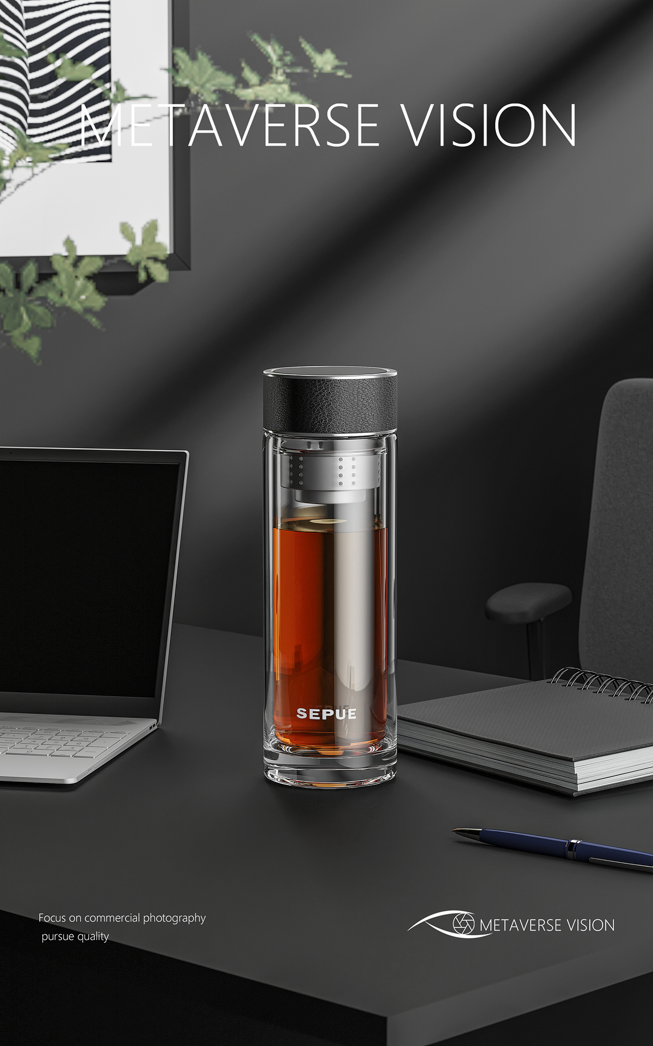 出门必备『SEPUE双层玻璃杯』✖METAVERSE VISION（图ZMzc3NDE3MDc2） - 产品 - 站酷设计师METAVERSEVISION原创素材 - 站酷ZCOOL