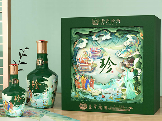 珍酒真团圆，中秋献礼高端礼盒设计