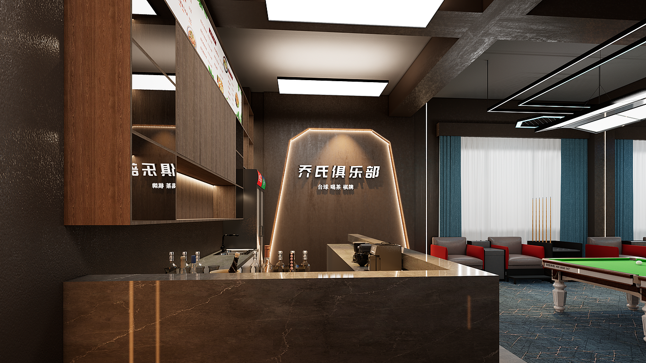 台球室（图ZMzc3NDQyMjYw） - 建筑设计 - 站酷设计师雾雾雾雾雾雾原创素材 - 站酷ZCOOL