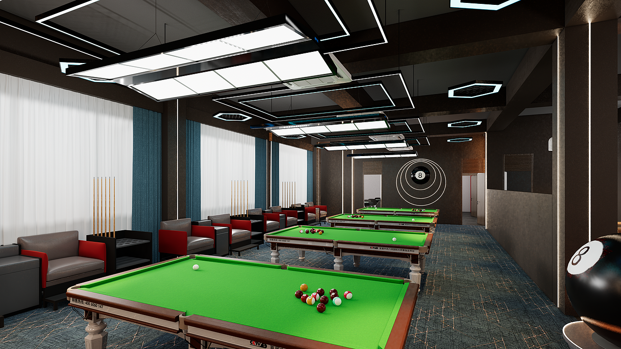 台球室（图ZMzc3NDQyMjM2） - 建筑设计 - 站酷设计师雾雾雾雾雾雾原创素材 - 站酷ZCOOL