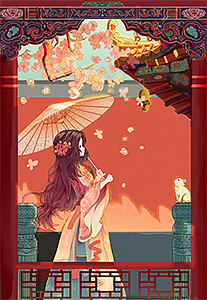 深宫红墙（图ZMzc3NDQyMTc2） - 商业插画 - 站酷设计师插画师烬烬燃原创素材 - 站酷ZCOOL