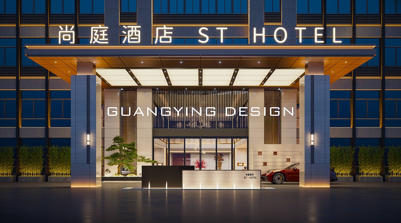 酒店大厅效果图（图ZMzc3NDQyMzcy） - 酒店餐饮设计 - 站酷设计师追光表现原创素材 - 站酷ZCOOL