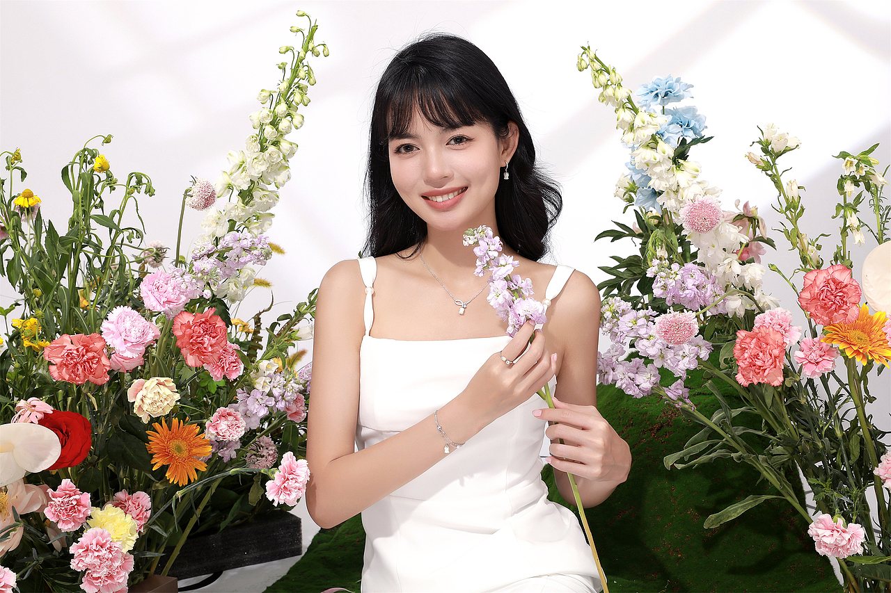 珠宝人像修图 | 银饰套系模特佩戴图（图ZMzc3NDQ0MTAw） - 修图/后期 - 站酷设计师珠宝产品人像修图原创素材 - 站酷ZCOOL