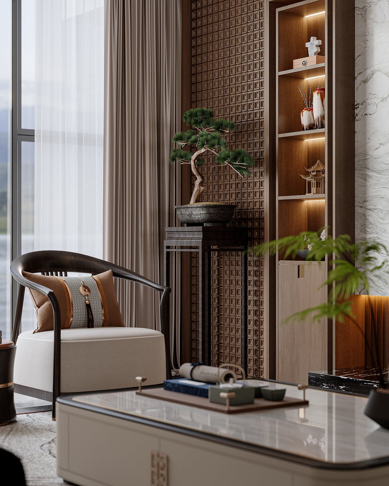 新中式渲染（图ZMzc3NDQ5MzQw） - 家装设计 - 站酷设计师篱笆外原创素材 - 站酷ZCOOL