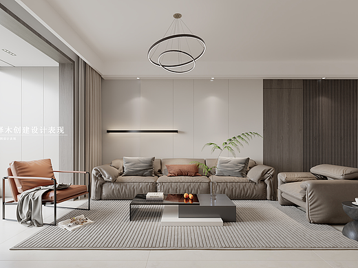 现代简约客餐厅厨房