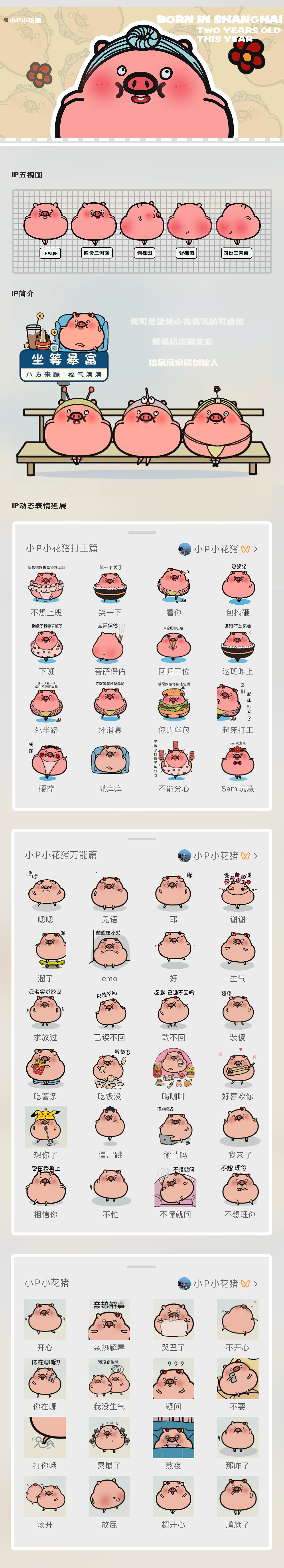 卡通IP形象设计可合作/小P小花猪（图ZMzc3NDU3NTMy） - IP形象 - 站酷设计师洁萍原创素材 - 站酷ZCOOL
