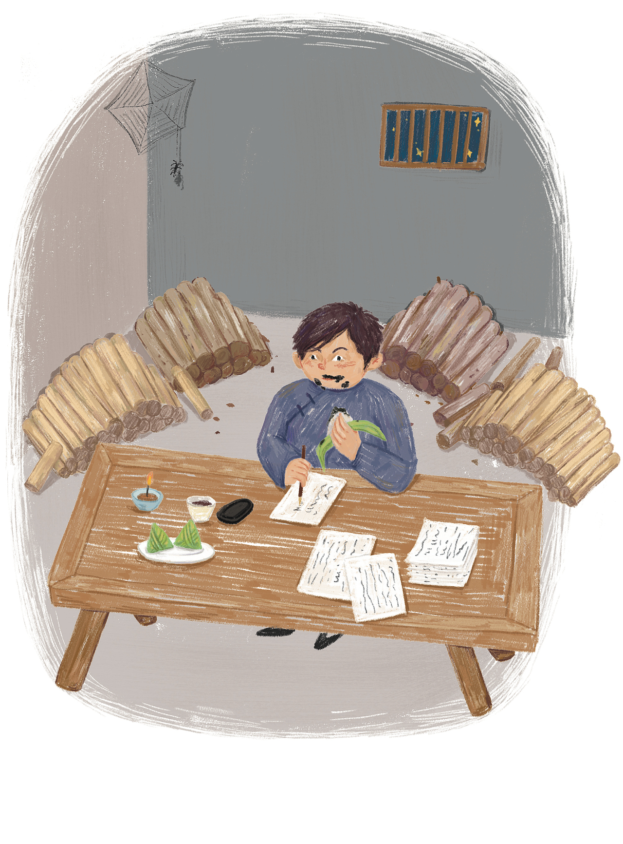 稿件/手绘风格儿童插画内页插图