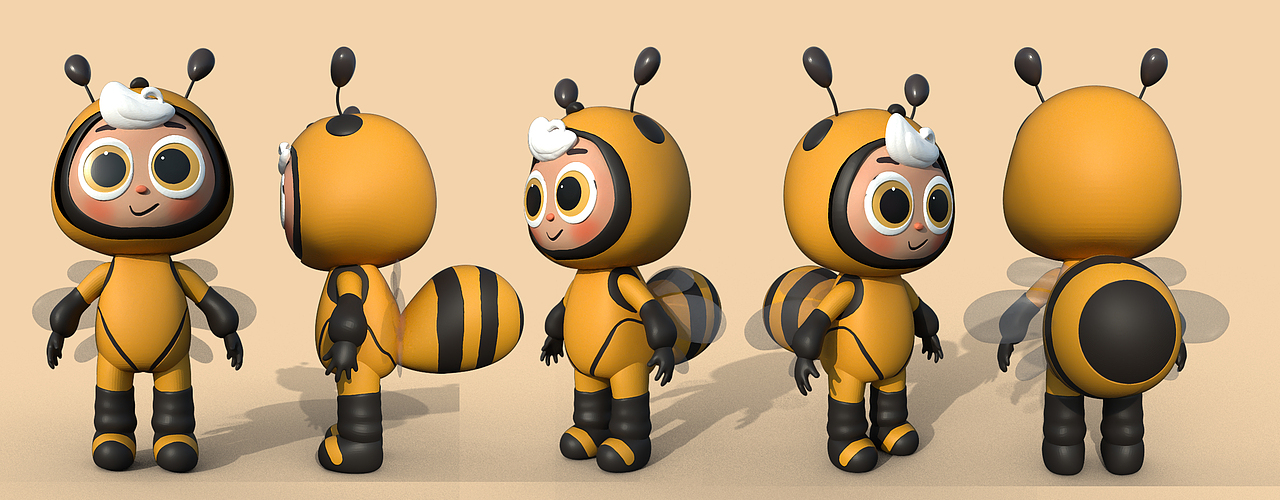 zbrush+Substance Painter小蜜蜂制作
