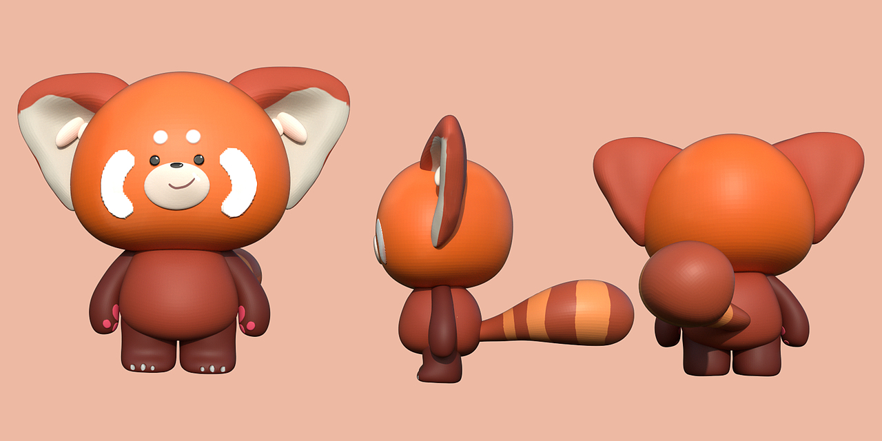 zbrush小熊雕刻+Substance Painter材质渲染（图ZMzc3NDY1NTY0） - 人物/生物 - 站酷设计师取月色2两原创素材 - 站酷ZCOOL