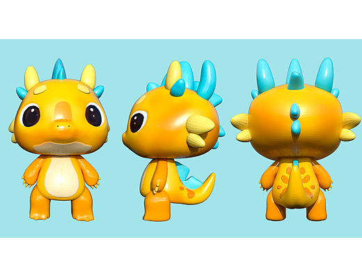 zbrush小恐龙雕刻+Substance Painter材质渲染